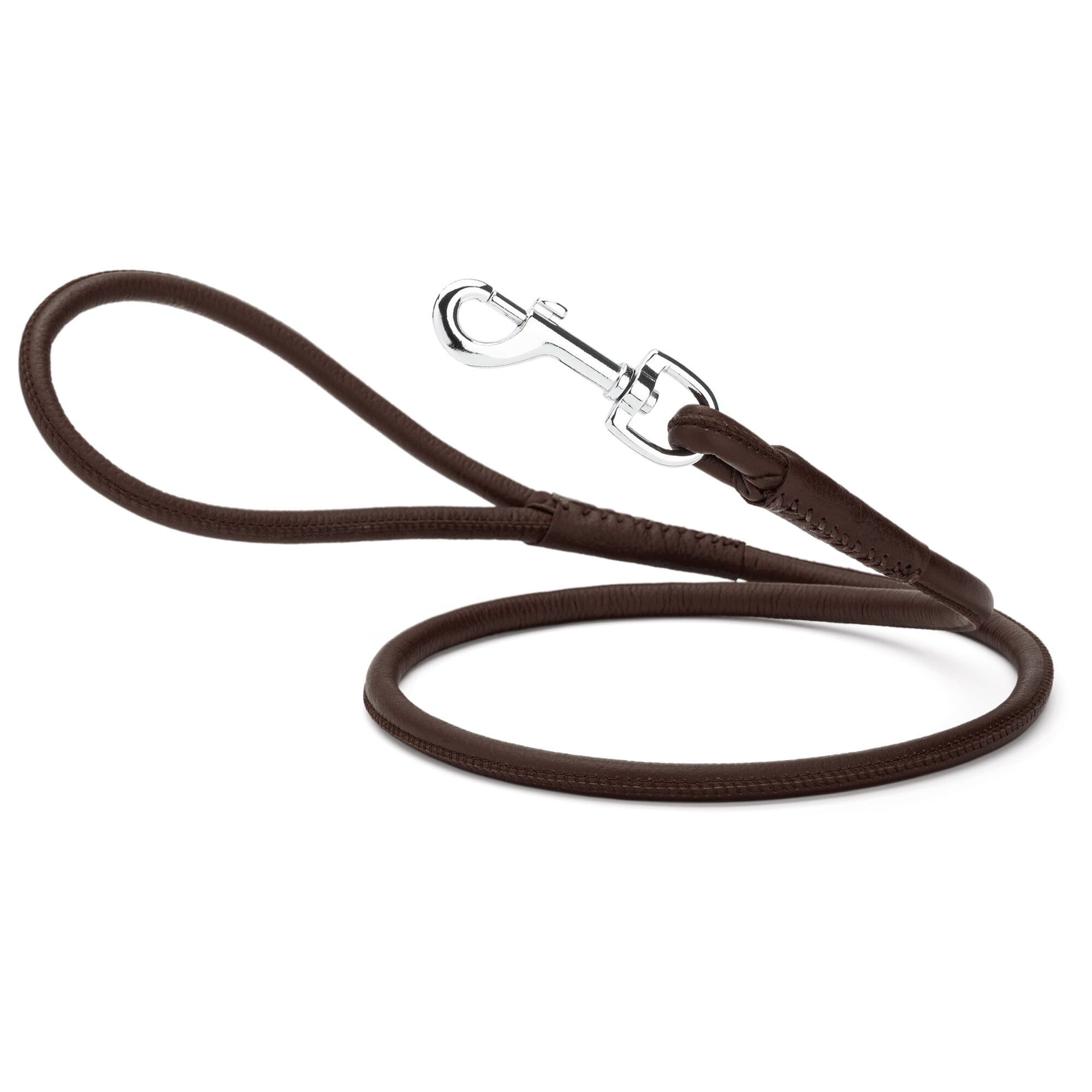 Msdfvs | Soft Leather Round Dog Lead – Urban Walks, Training & Outdoor Adventures