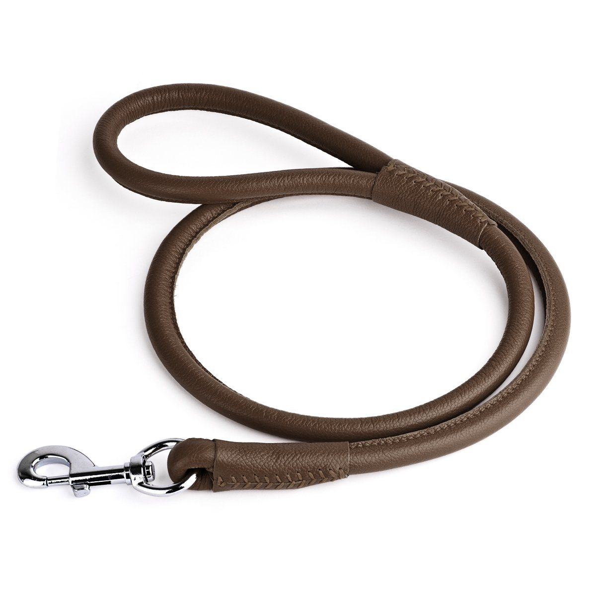 Msdfvs | Soft Leather Round Dog Lead – Urban Walks, Training & Outdoor Adventures