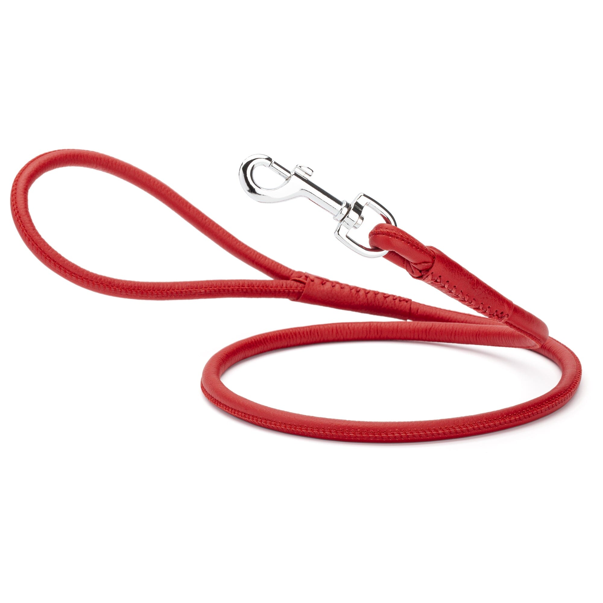 Msdfvs | Soft Leather Round Dog Lead – Urban Walks, Training & Outdoor Adventures