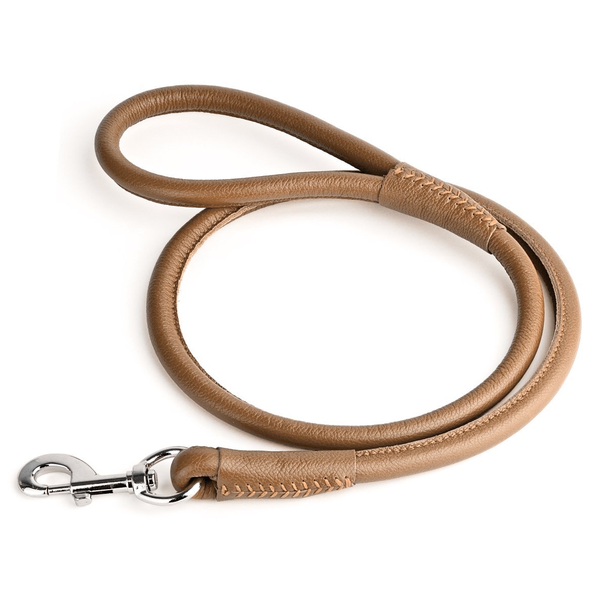Msdfvs | Soft Leather Round Dog Lead – Urban Walks, Training & Outdoor Adventures