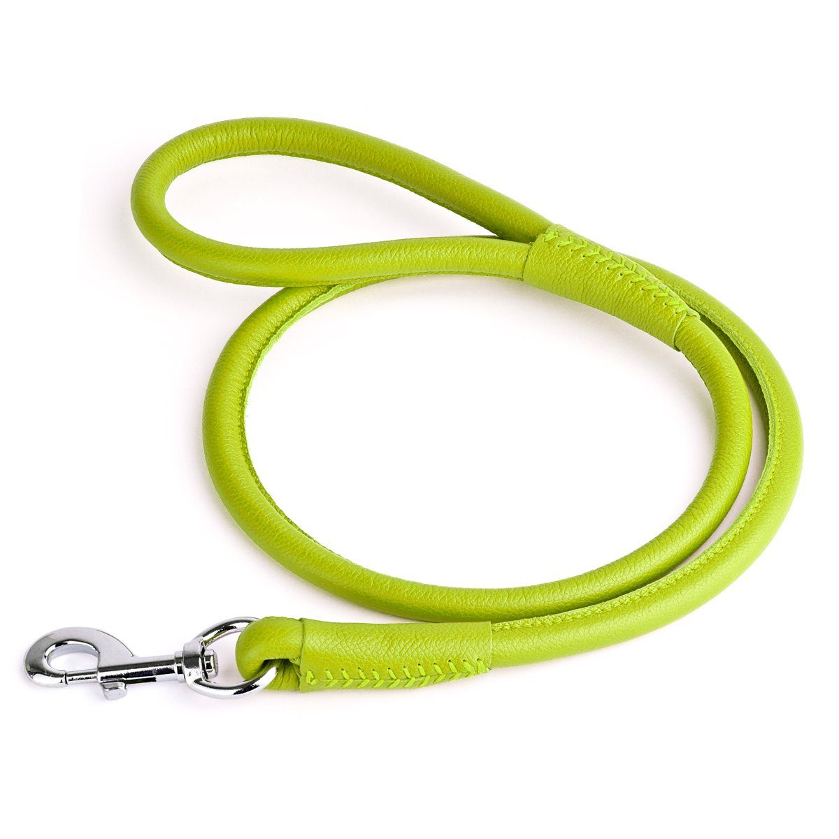 Msdfvs | Soft Leather Round Dog Lead – Urban Walks, Training & Outdoor Adventures