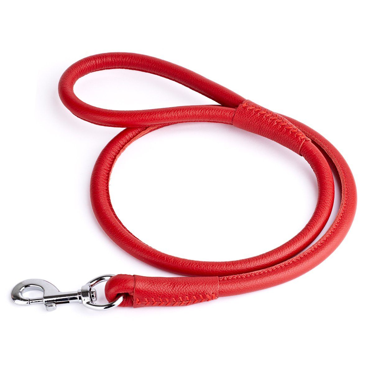 Msdfvs | Soft Leather Round Dog Lead – Urban Walks, Training & Outdoor Adventures