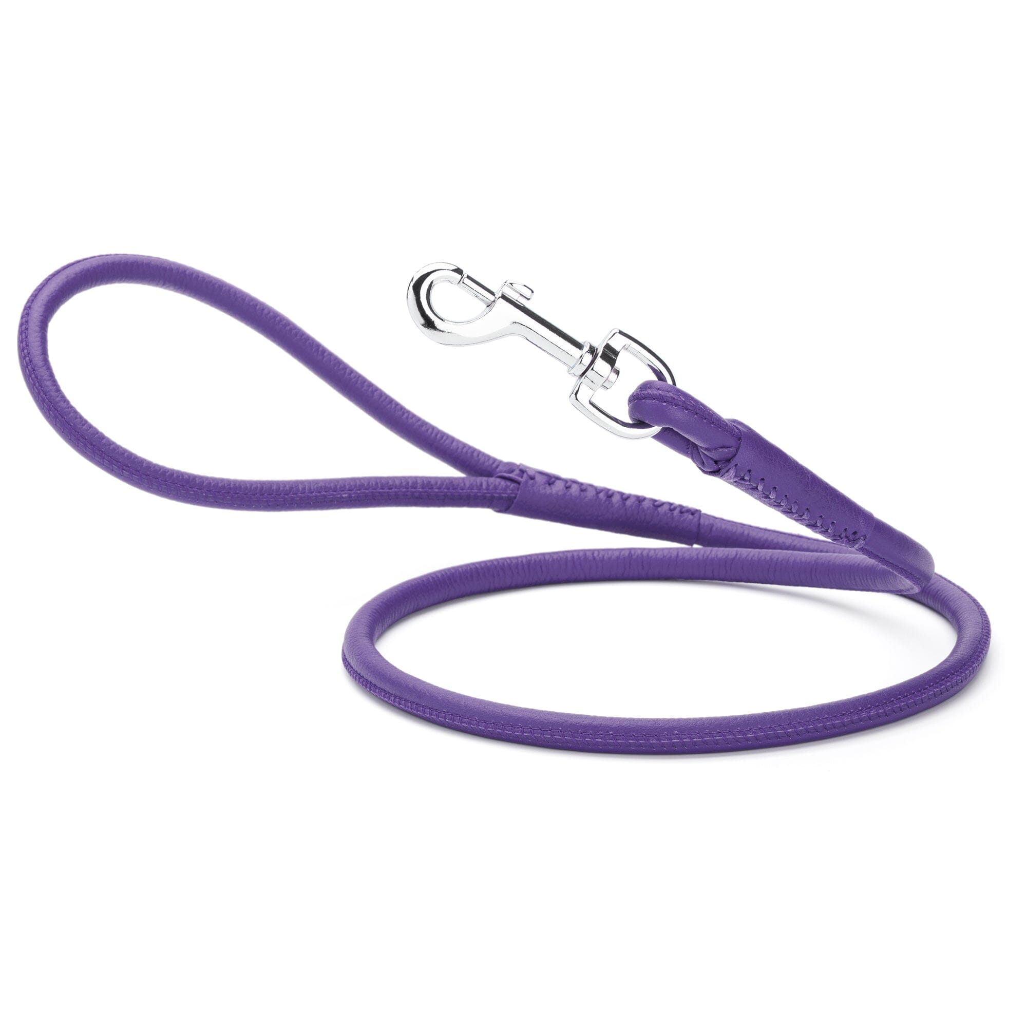 Msdfvs | Soft Leather Round Dog Lead – Urban Walks, Training & Outdoor Adventures