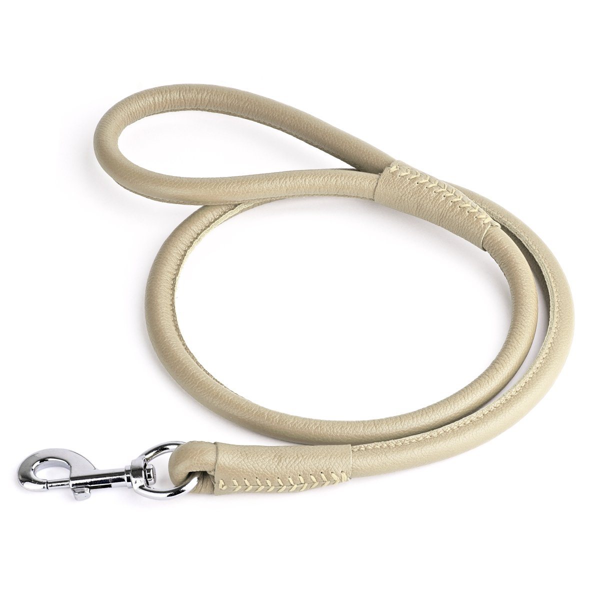 Msdfvs | Soft Leather Round Dog Lead – Urban Walks, Training & Outdoor Adventures