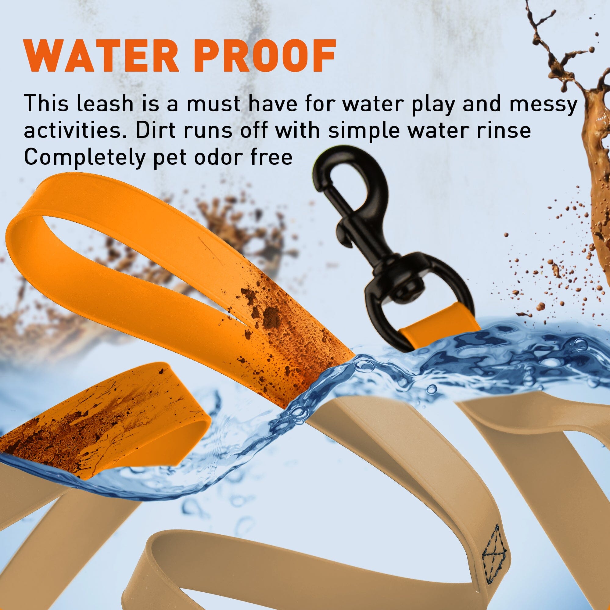 Msdfvs | Biothane Waterproof Multi-Handle Dog Leash – Training, Urban Walks & Outdoor Adventures