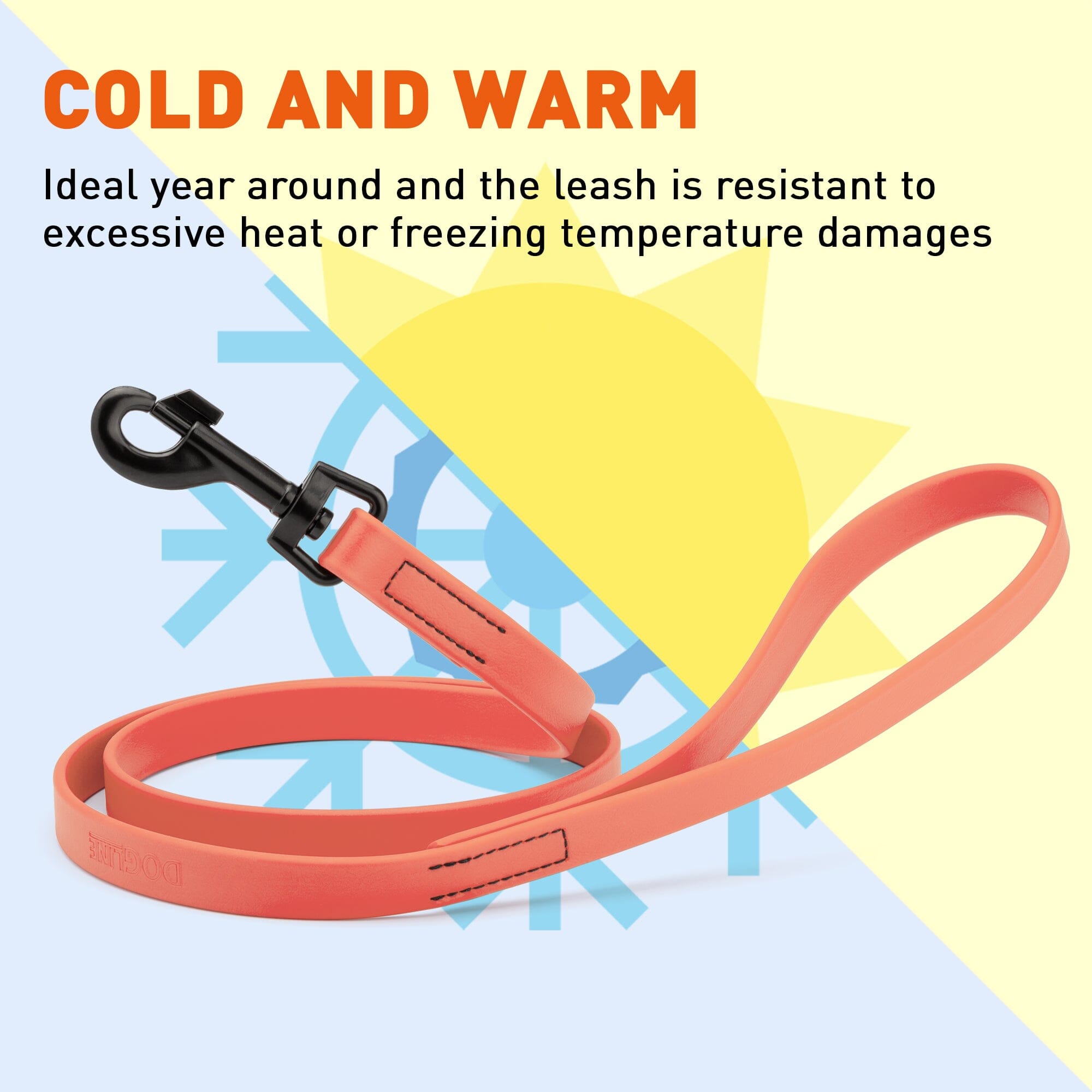 Msdfvs | 6ft Biothane Waterproof Dog Leash – Urban Walks, Outdoor Adventures & Travel Ready