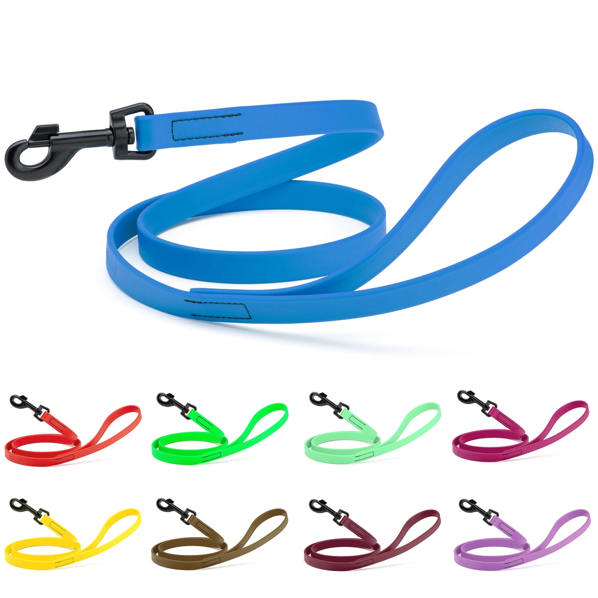 Msdfvs | 6ft Biothane Waterproof Dog Leash – Urban Walks, Outdoor Adventures & Travel Ready