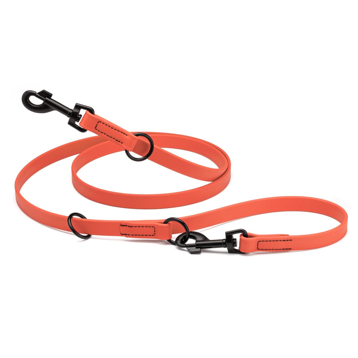 Msdfvs | 7FT Biothane Adjustable Dog Leash with Black Hardware – Urban Walks, Training & Outdoor Adventures