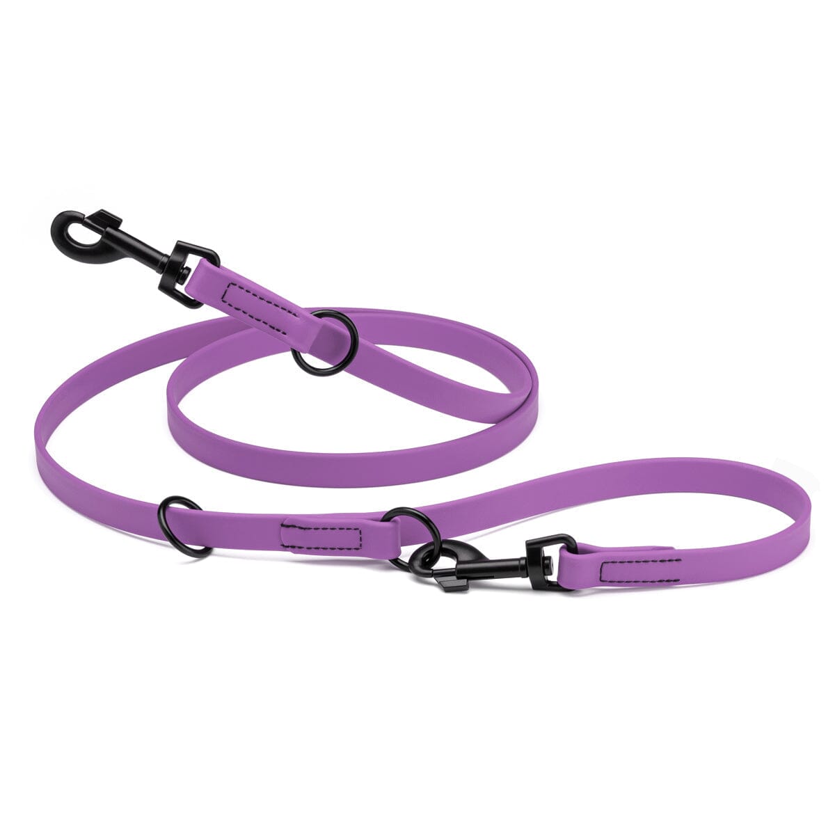 Msdfvs | 7FT Biothane Adjustable Dog Leash with Black Hardware – Urban Walks, Training & Outdoor Adventures