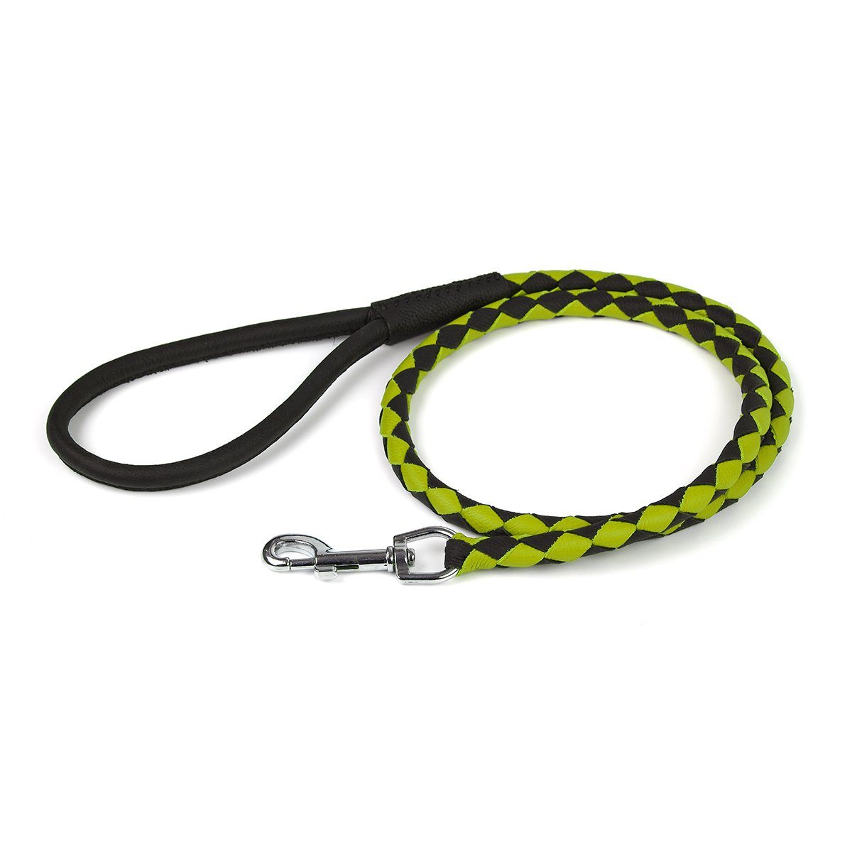 Msdfvs | Dual-Color Braided Leather Round Lead – Training, Urban Walks & Outdoor Adventures
