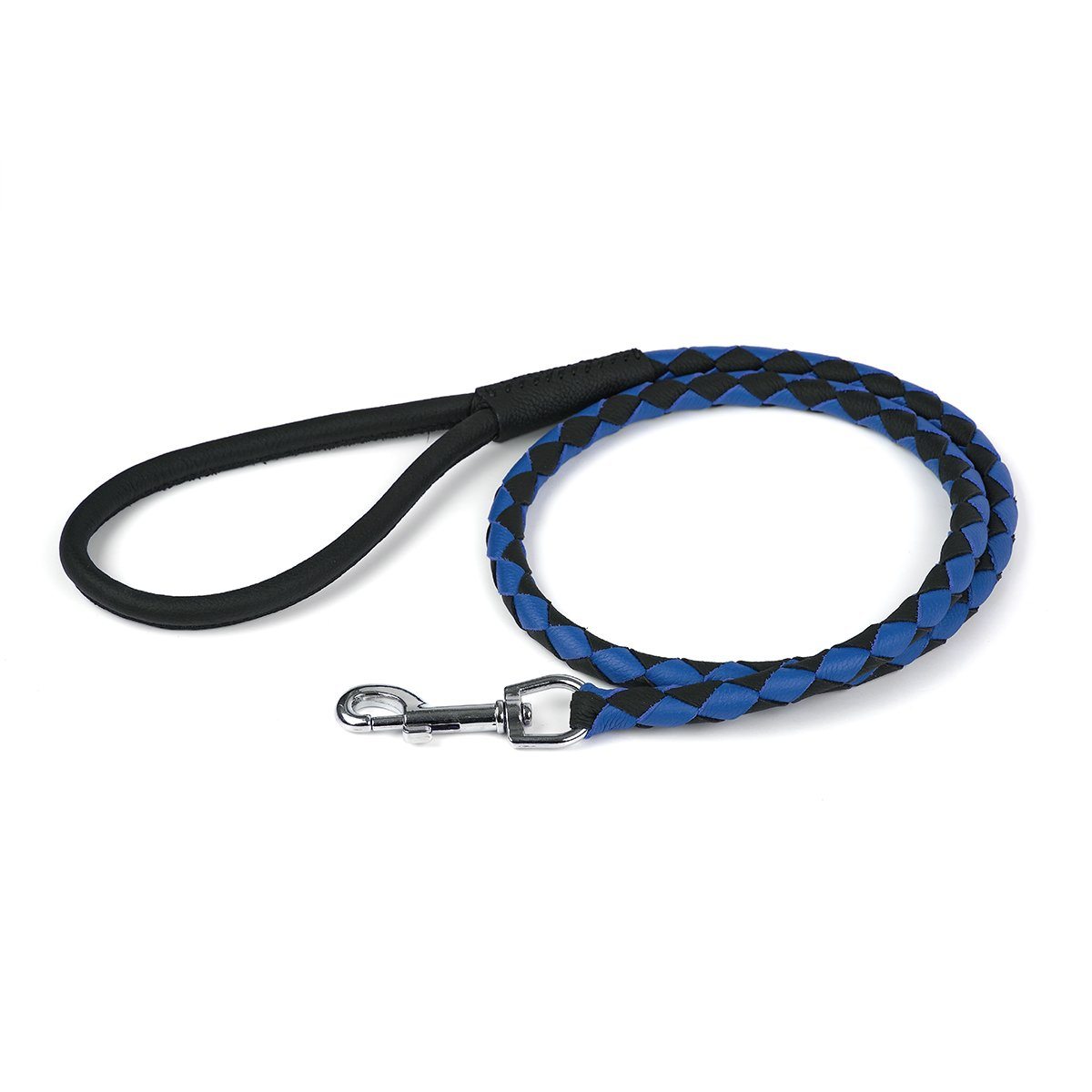Msdfvs | Dual-Color Braided Leather Round Lead – Training, Urban Walks & Outdoor Adventures