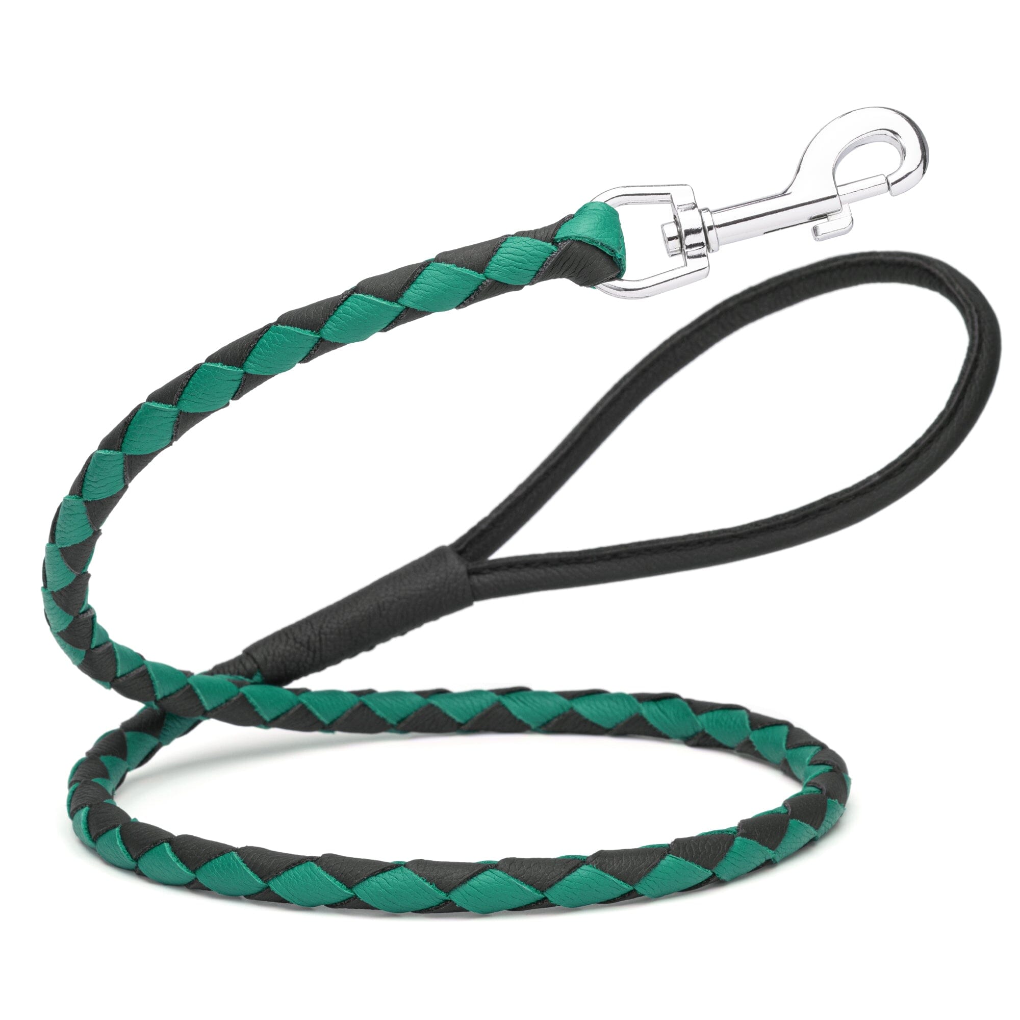 Msdfvs | Dual-Color Braided Leather Round Lead – Training, Urban Walks & Outdoor Adventures