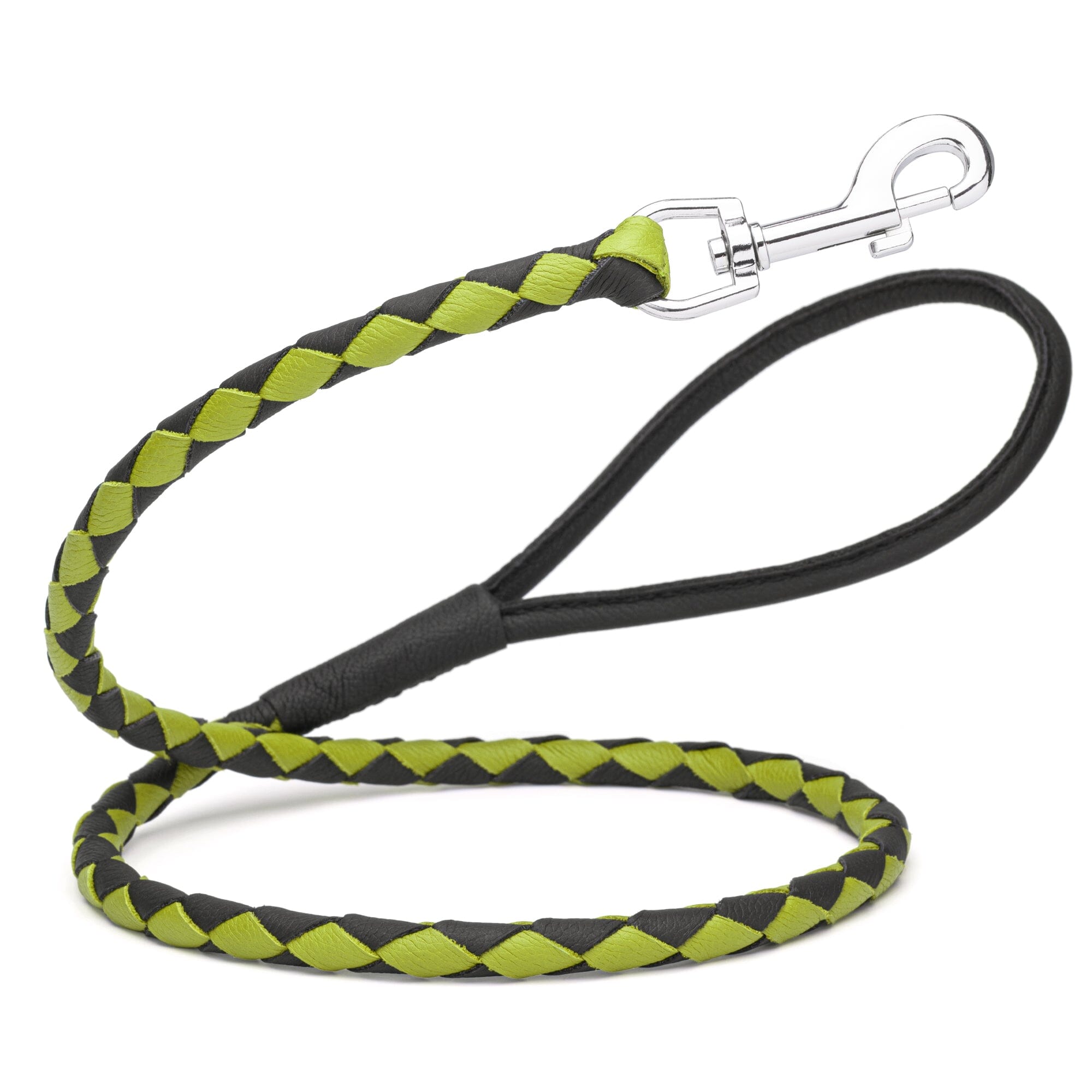 Msdfvs | Dual-Color Braided Leather Round Lead – Training, Urban Walks & Outdoor Adventures