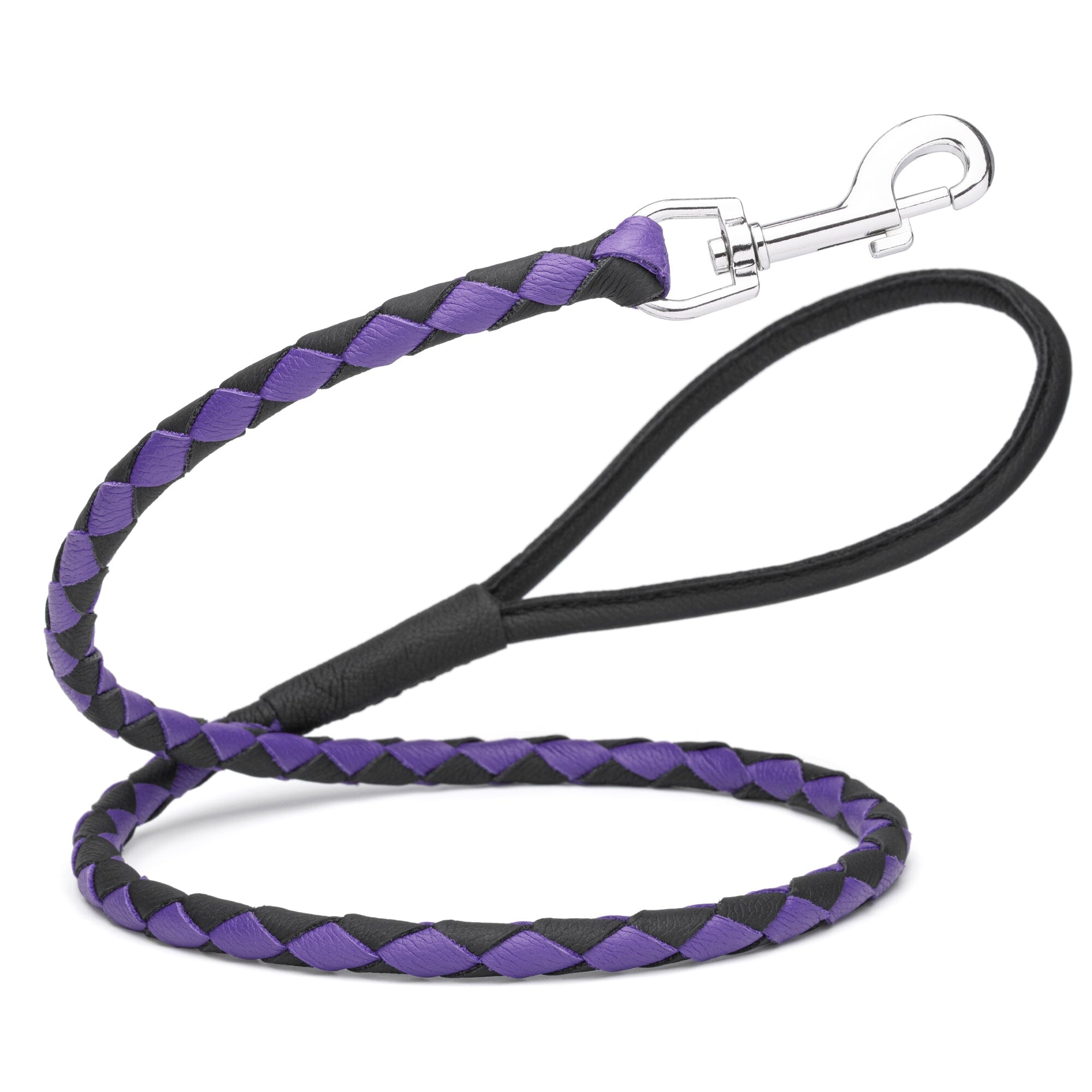Msdfvs | Dual-Color Braided Leather Round Lead – Training, Urban Walks & Outdoor Adventures