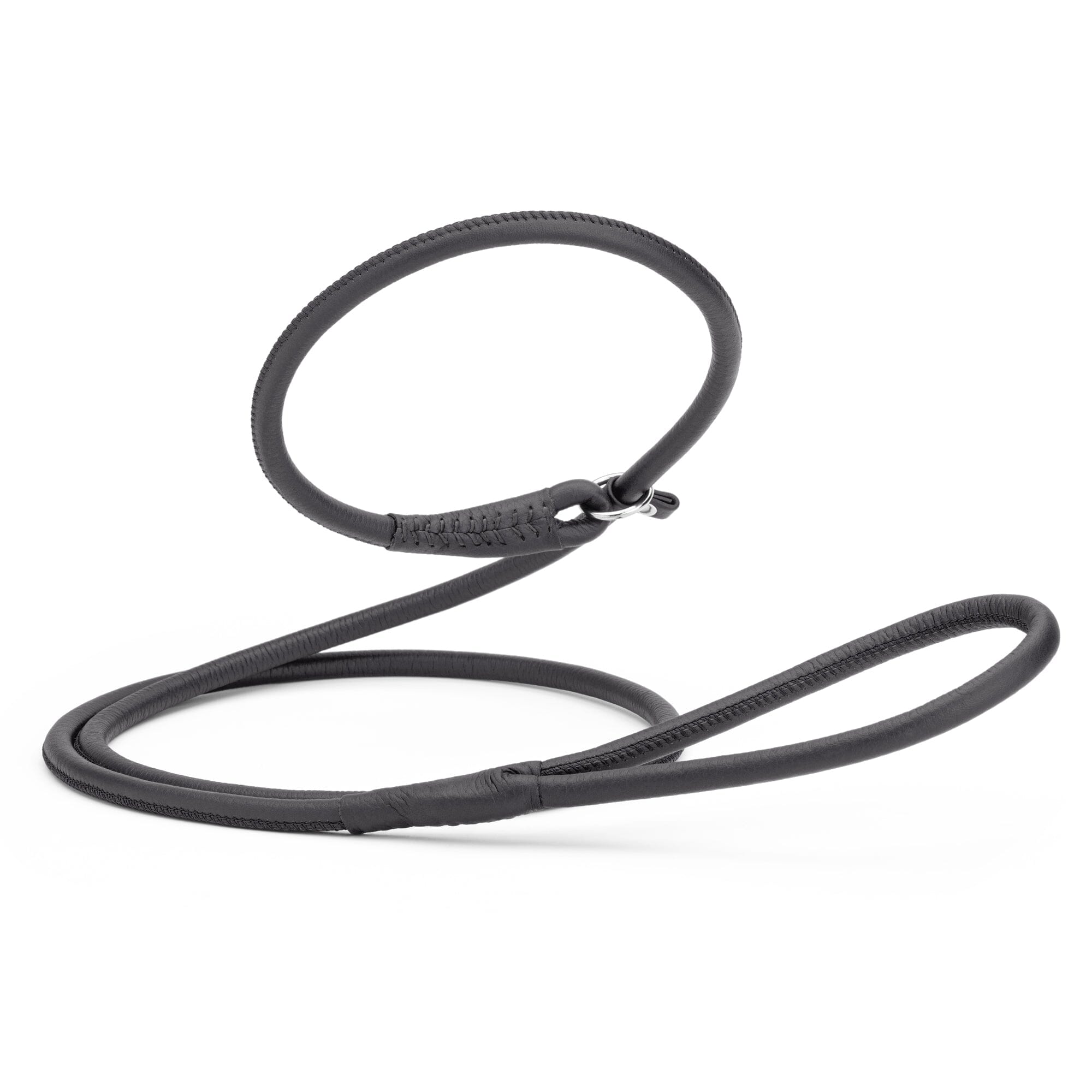 Msdfvs | Soft Leather Round Slip Lead for Dogs – Training, Urban Walks & Outdoor Adventures