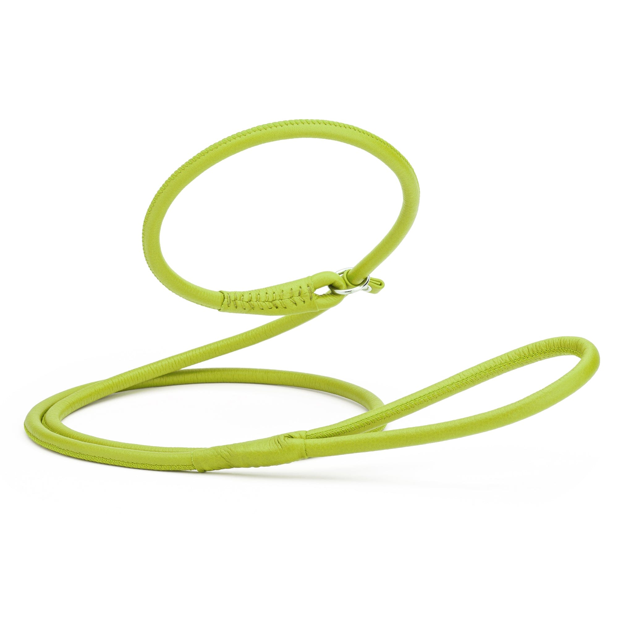 Msdfvs | Soft Leather Round Slip Lead for Dogs – Training, Urban Walks & Outdoor Adventures