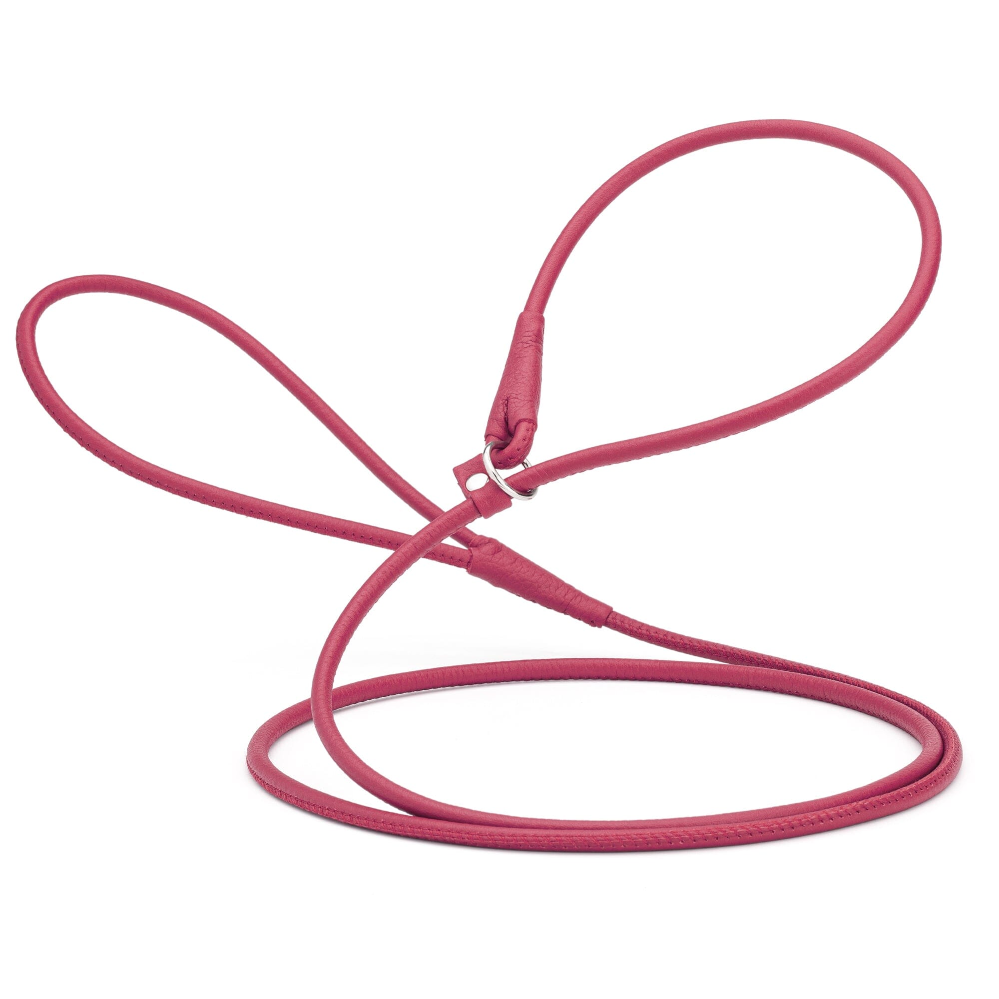 Msdfvs | Soft Leather Round Slip Lead for Dogs – Training, Urban Walks & Outdoor Adventures
