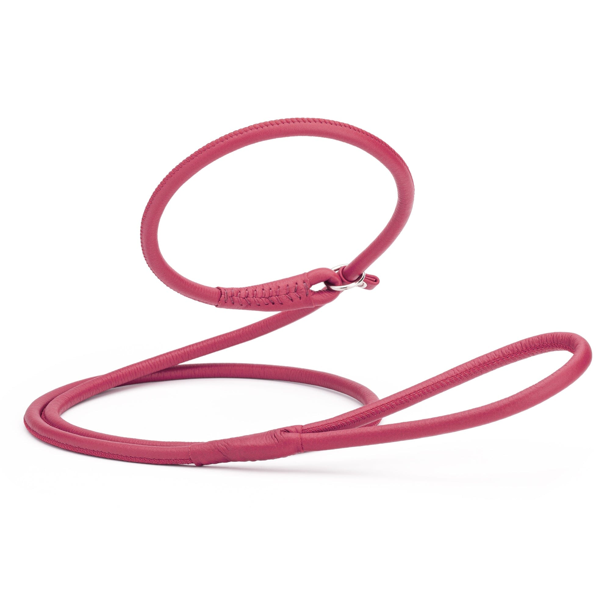 Msdfvs | Soft Leather Round Slip Lead for Dogs – Training, Urban Walks & Outdoor Adventures
