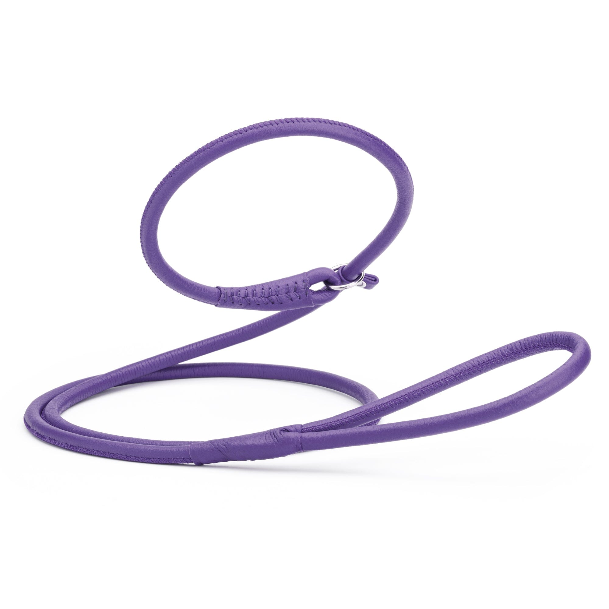 Msdfvs | Soft Leather Round Slip Lead for Dogs – Training, Urban Walks & Outdoor Adventures