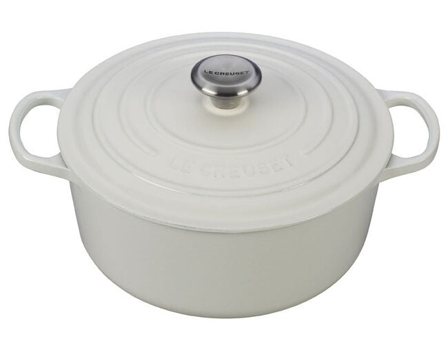 5.5 QT ROUND DUTCH OVEN WHITE