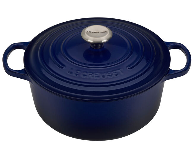 5.5 QT ROUND DUTCH OVEN INDIGO