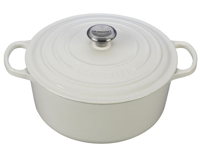 7.25 QT ROUND DUTCH OVEN, WHITE
