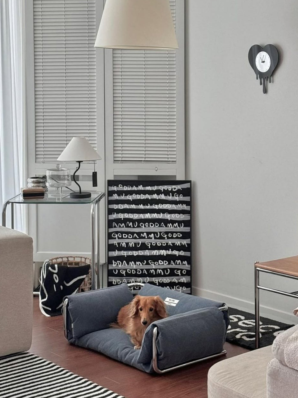 Msdfvs | Low-Profile Pet Lying Bed for Open Indoor Floor Areas