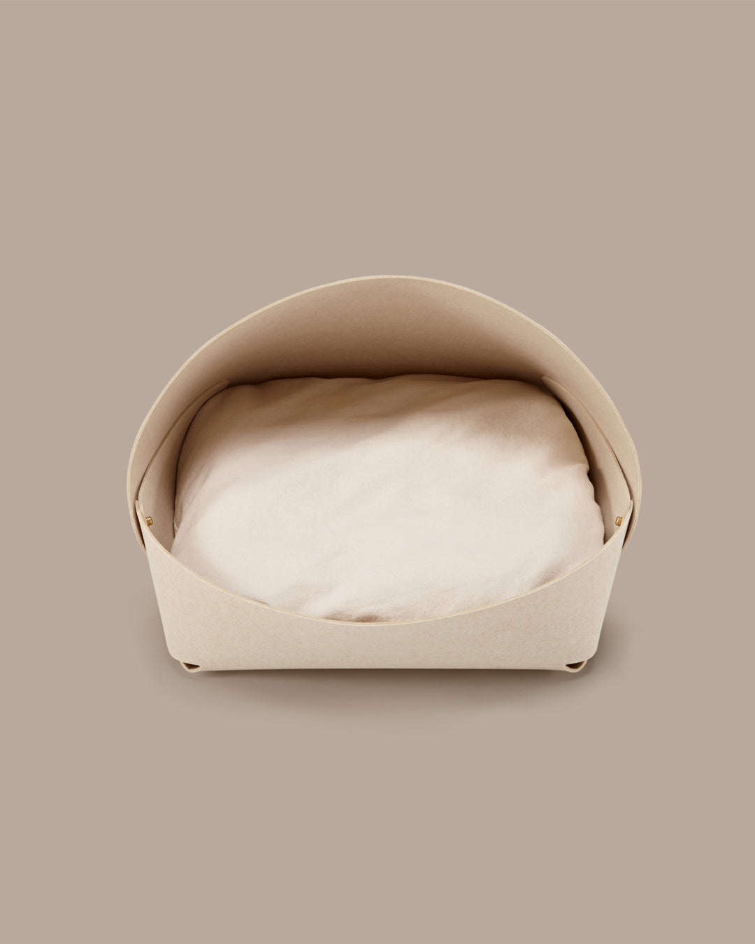 Msdfvs | Oatmeal Tone Pet Bed for Light Indoor Resting Areas