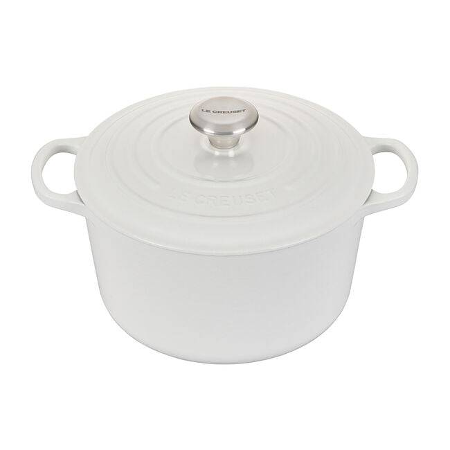 5.25 QT DEEP ROUND DUTCH OVEN WHITE
