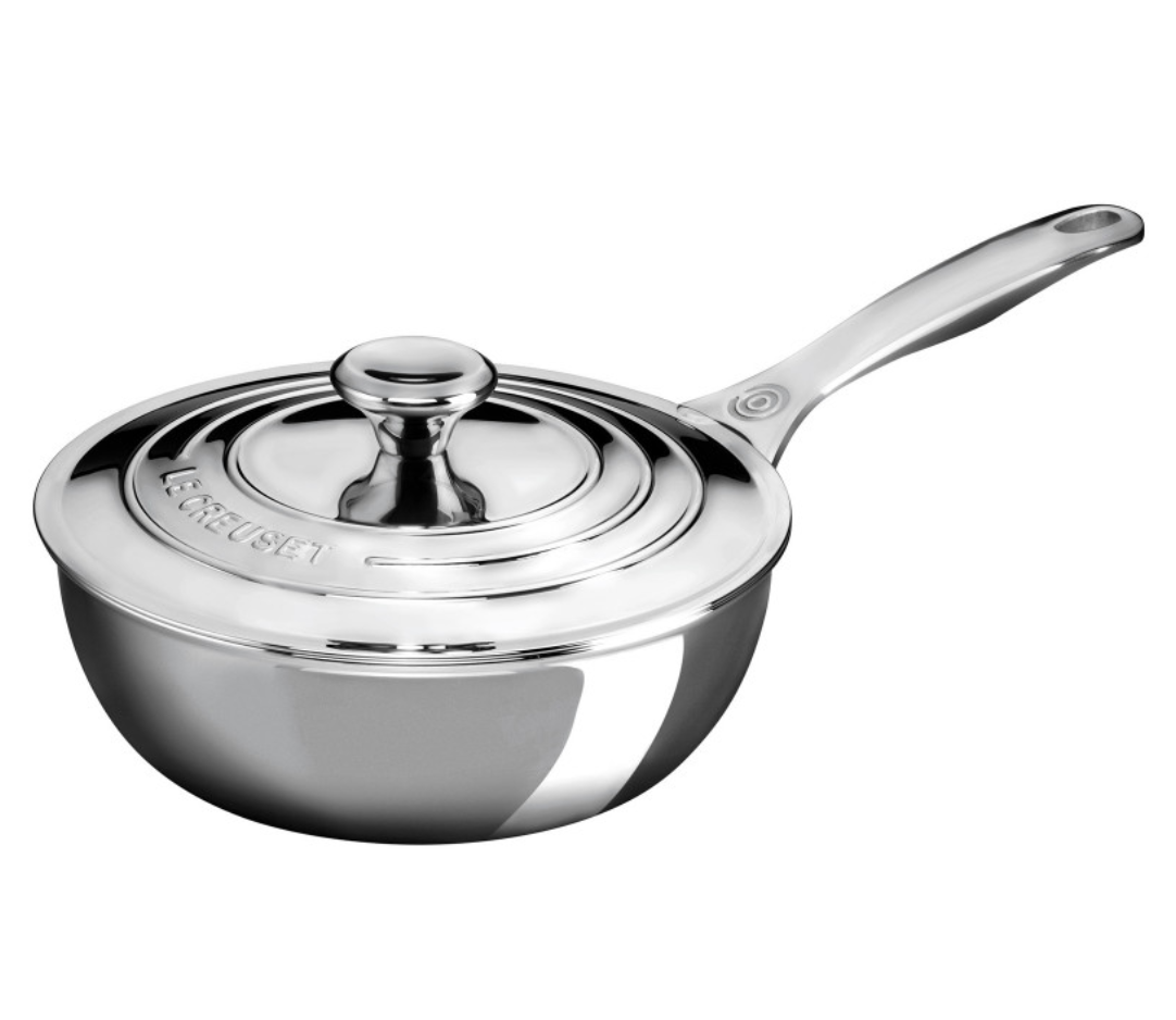 Classic Stainless Steel Saucier Pan - 2 Qt