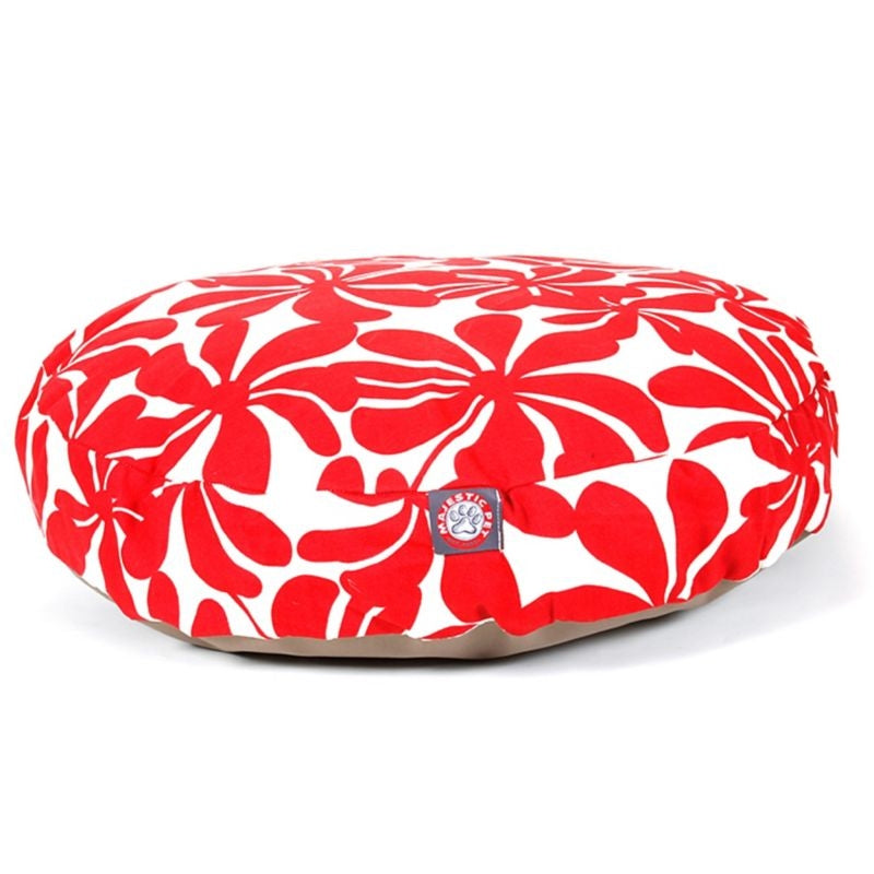 Msdfvs | Outdoor Round Pet Bed for Dogs and Cats, Patterned Bed for Patio and Home Use