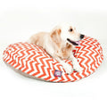 Msdfvs | Patterned Outdoor Dog Bed, Round Pet Bed for Patio and Indoor Comfort
