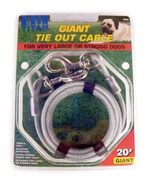 Msdfvs | Heavy Duty Outdoor Dog Cable – Strong Tie-Out Line for Large Breeds