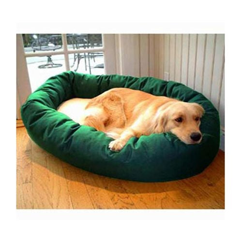 Msdfvs | Sherpa Bagel Pet Bed for Small & Medium Dogs – Indoor Cozy Round Lounger, Washable Dog Cushion