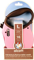 Msdfvs | Large Retractable Dog Leash – Adjustable Walking Leash for Dogs Up to 110 lbs, Pink
