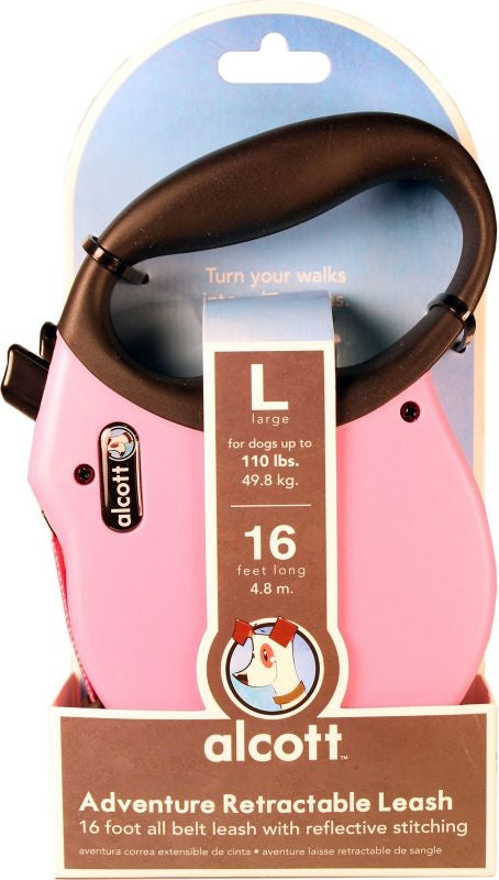 Msdfvs | Large Retractable Dog Leash – Adjustable Walking Leash for Dogs Up to 110 lbs, Pink