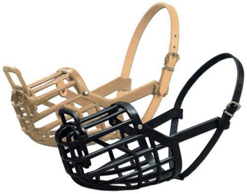 Msdfvs | Adjustable Basket Dog Muzzle – Tan Muzzle for Outdoor Control