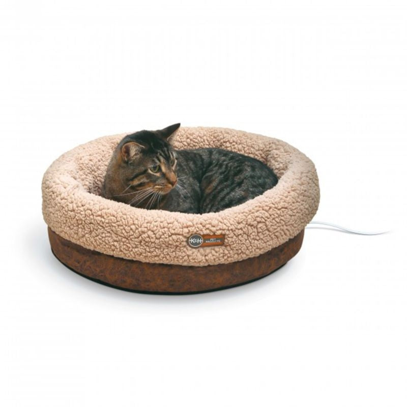 Msdfvs | Heated Snuggle Cup Pet Bed with Enclosed Shape, Indoor Warming Bed for Dogs and Cats