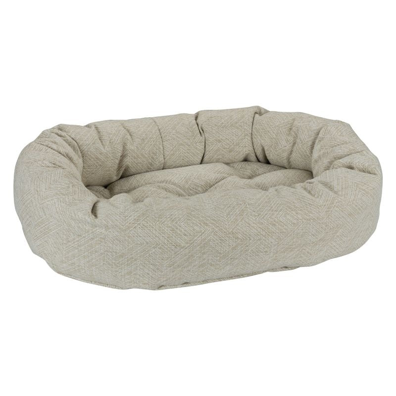 Msdfvs | Woven Donut Pet Bed for Small & Medium Dogs – Indoor Cozy Round Lounge, Washable Dog Cushion