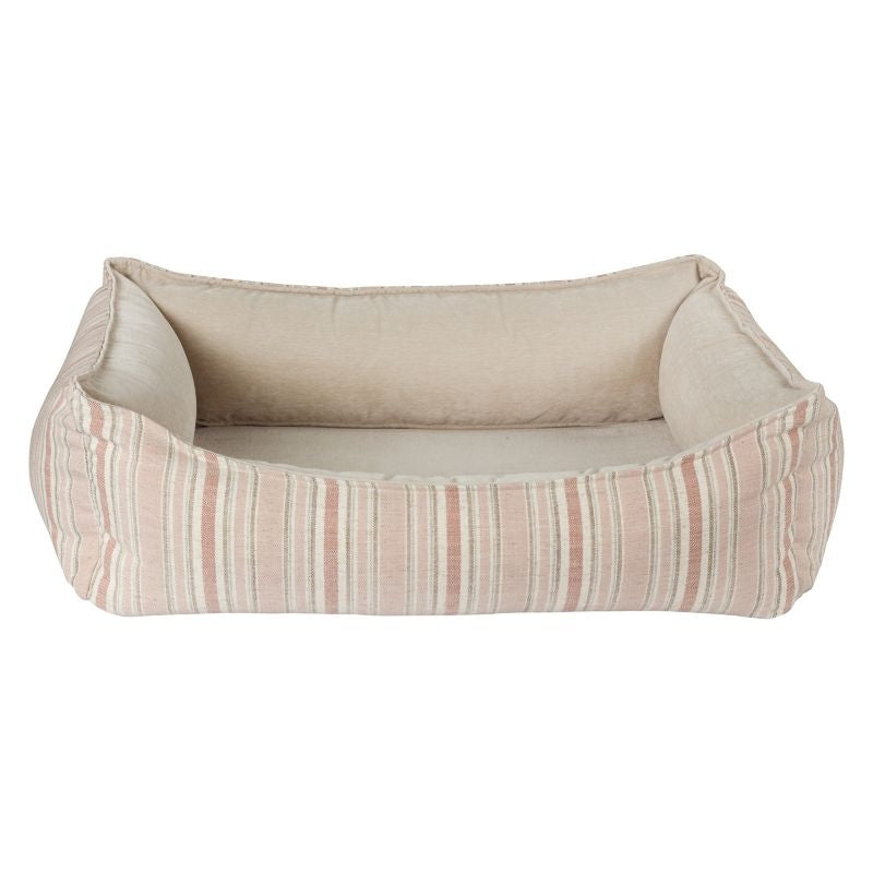 Msdfvs | Striped Pet Lounge Bed for Small & Medium Dogs – Indoor Floor Cushion, Washable Cozy Mat