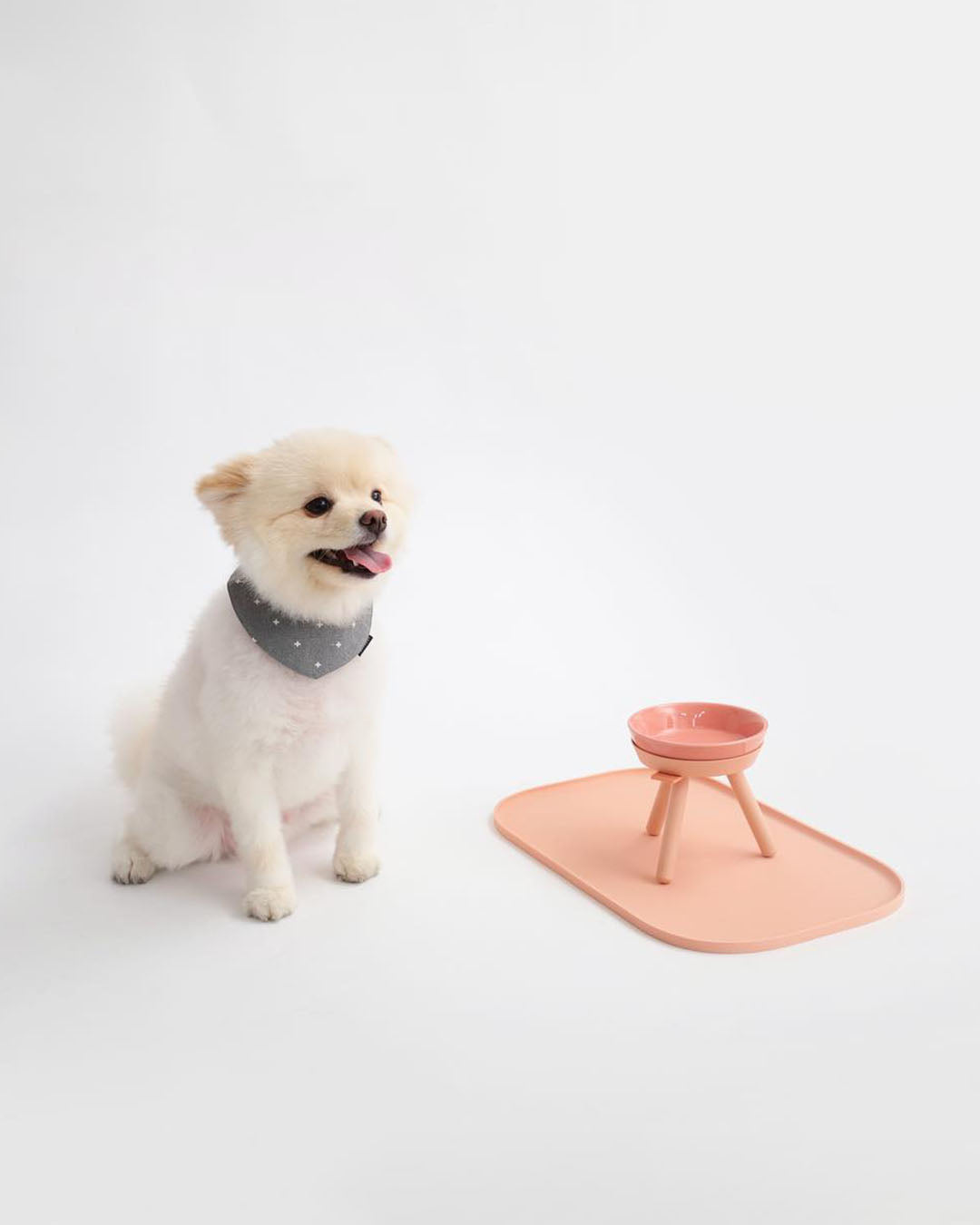 Msdfvs | Pink Tall Pet Table for Light and Elevated Indoor Feeding Zones