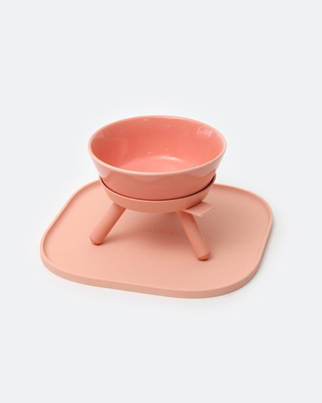 Msdfvs | Pink Low-Profile Pet Table for Soft Indoor Feeding Corners