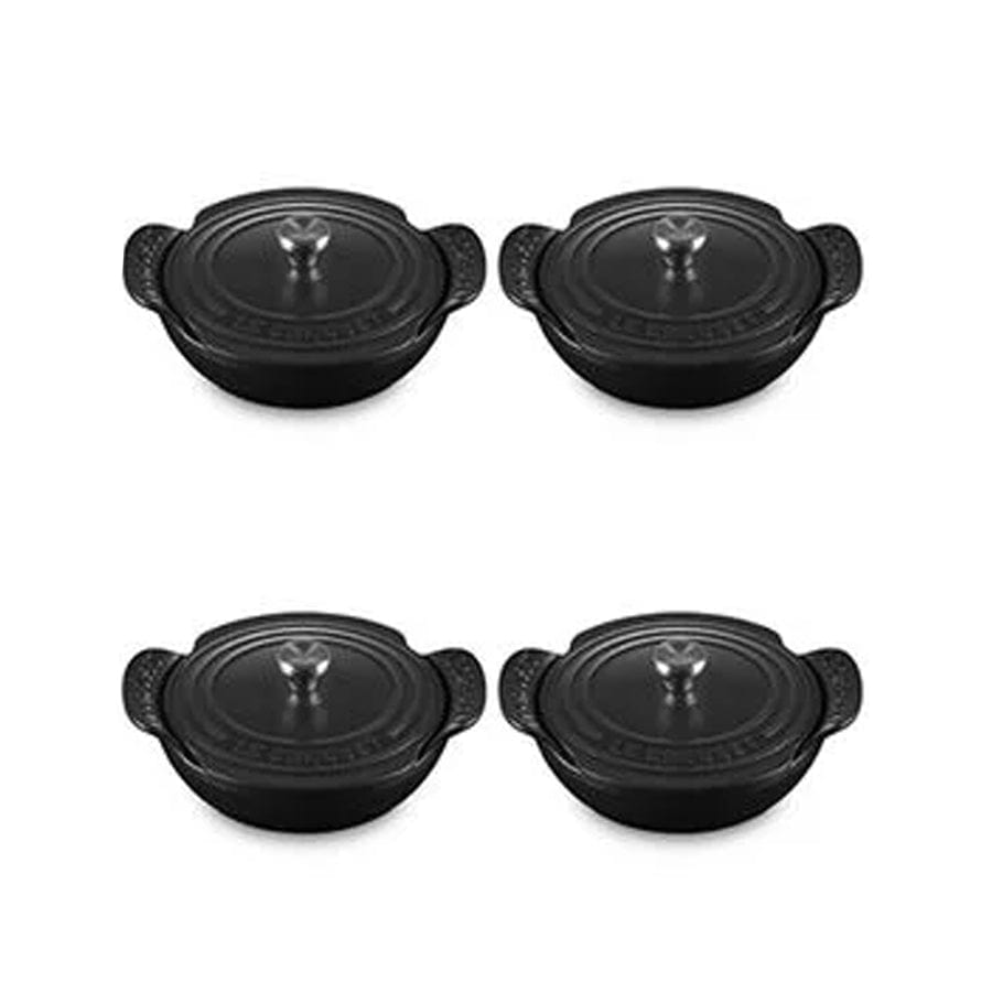 Classic Gourmand Collection Braiser with Lid - Licorice - Set of Four