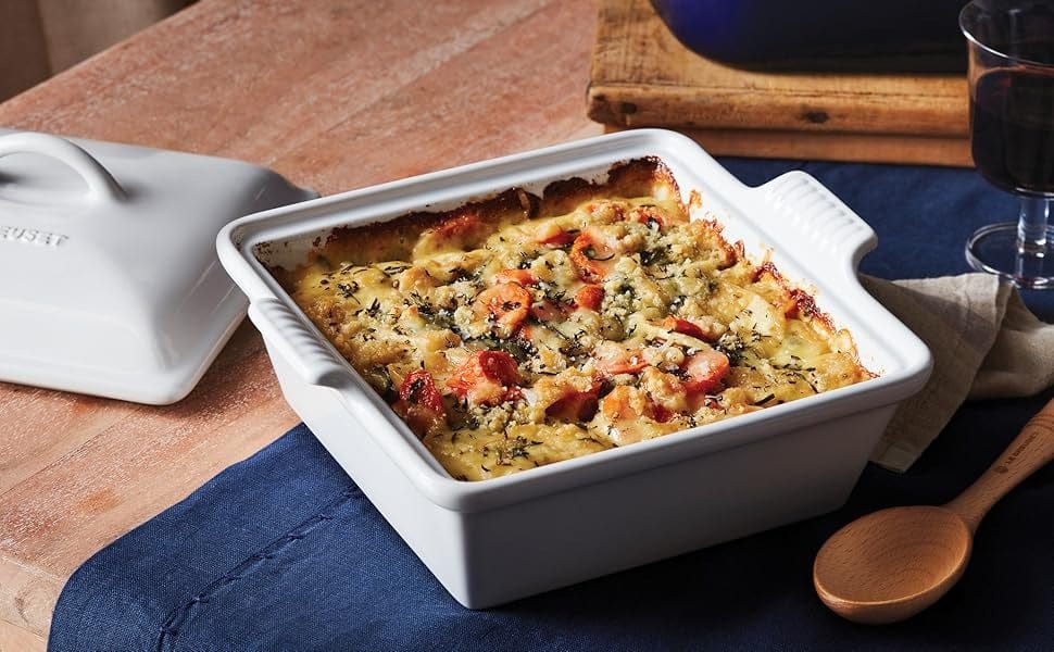 Classic Heritage Shallow Square Covered Casserole - 2.5 Quart