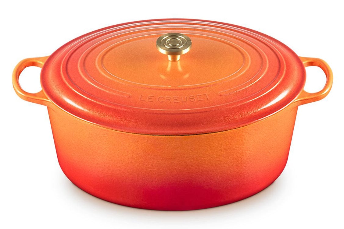Classic Signature Oval Oven with Crucible Knob - 15.5 Quart - Flamme Dorée - Limited Edition