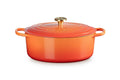 Classic Signature Oval Oven with Crucible Knob - 6.75 Quart - Flamme Dorée - Limited Edition
