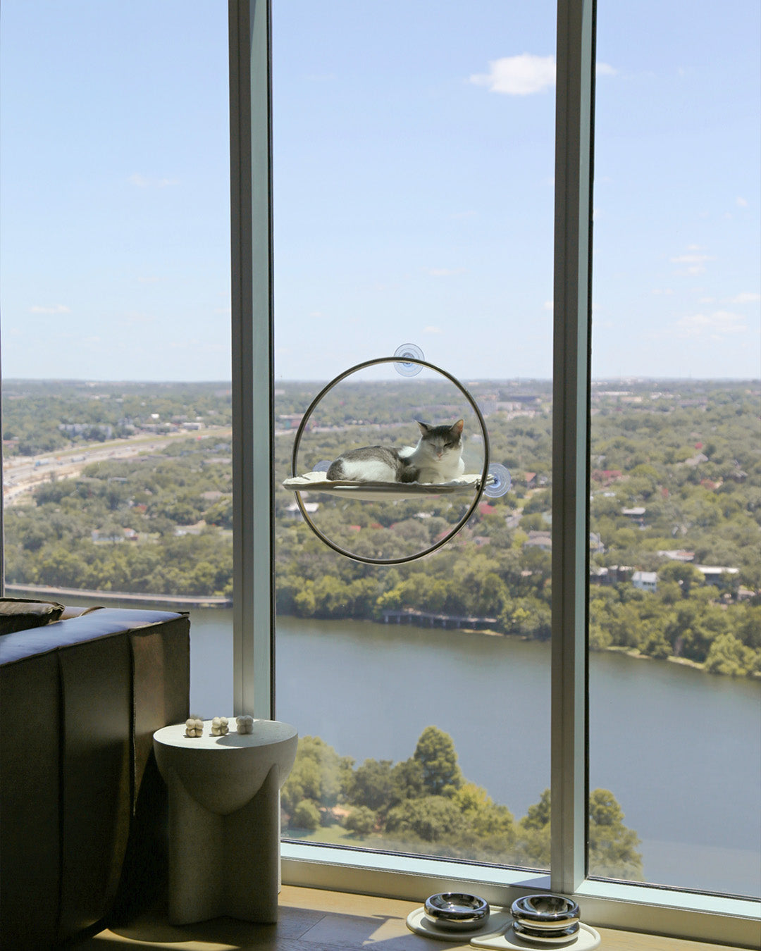 Msdfvs | Window-Mounted Cat Hammock for Elevated Indoor Viewing Areas