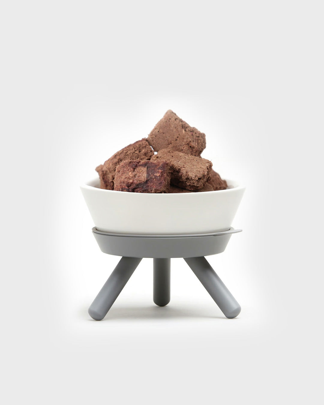 Msdfvs | Gray Low-Profile Pet Table for Grounded Indoor Feeding Areas